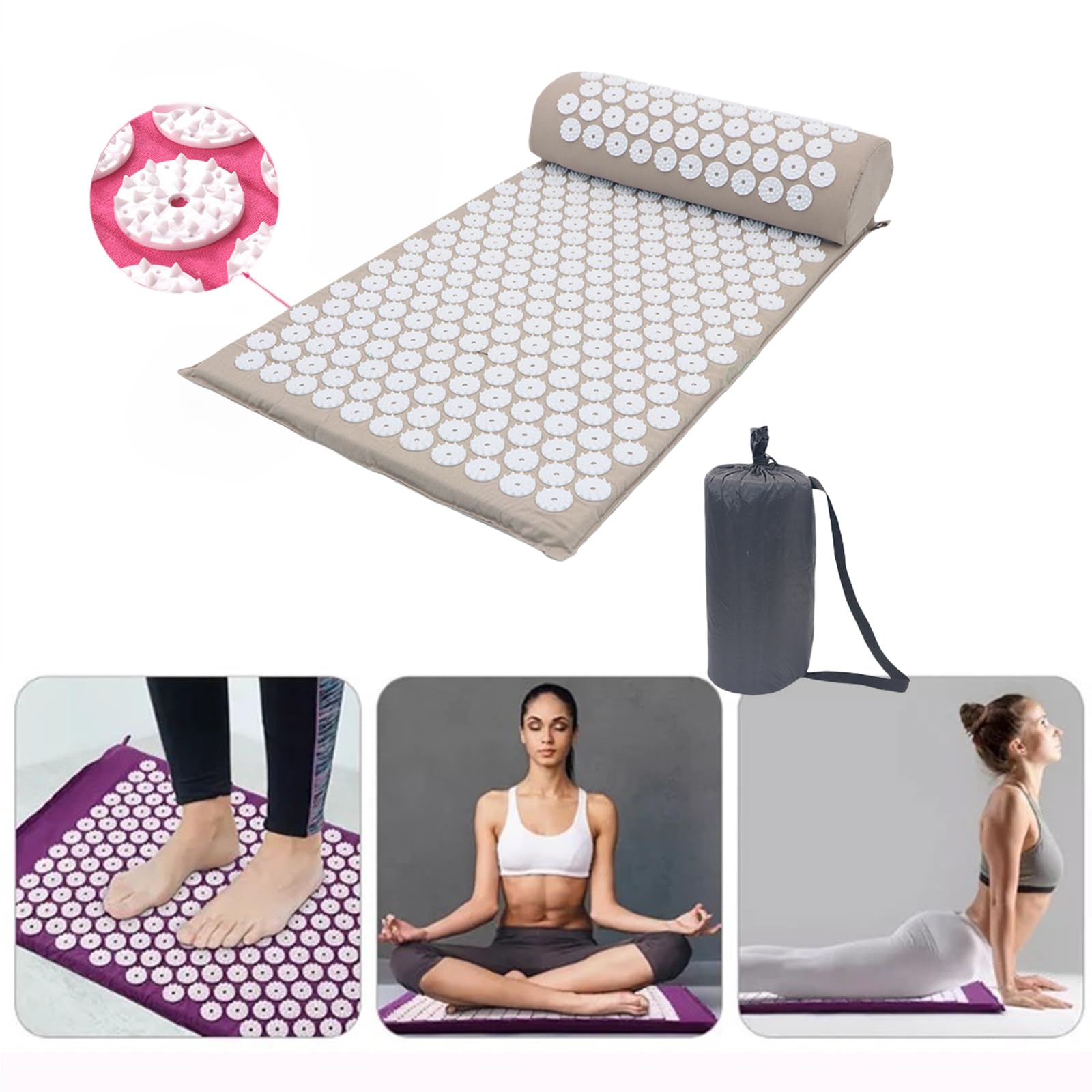 Amazon | 指圧スパイクマット ヨガマット 足つぼ マット 指圧